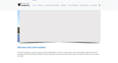 Desktop Screenshot of cookfoundation.org