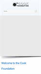 Mobile Screenshot of cookfoundation.org