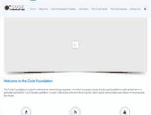 Tablet Screenshot of cookfoundation.org